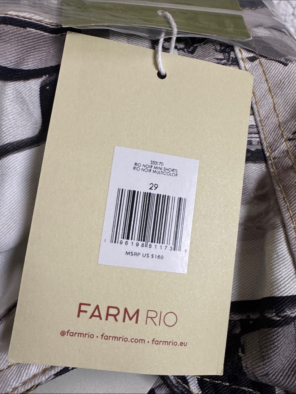 FARM Rio Noir Mini Shorts - Picture 3 of 3